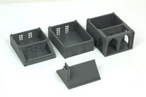 Carentan Medieval Arcades Building B | 1/32 (54mm)–1/56 (28mm) Diorama Terrain