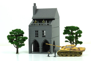 Carentan Medieval Arcades Building B | 1/32 (54mm)–1/56 (28mm) Diorama Terrain
