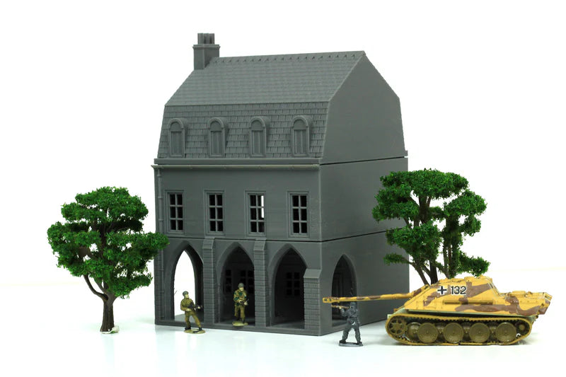 Carentan Medieval Arcades Building C | 1/32 (54mm)–1/56 (28mm) Diorama Terrain