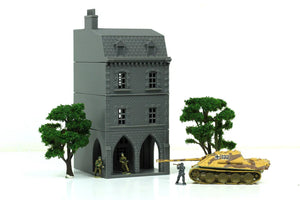 Carentan Medieval Arcades Building D | 1/32 (54mm)–1/56 (28mm) Diorama Terrain