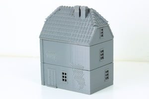 German Village Double-Storey House | 1/32 (54mm)–1/56 (28mm) Diorama Terrain