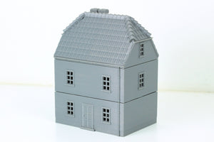 German Village Double-Storey House | 1/32 (54mm)–1/56 (28mm) Diorama Terrain