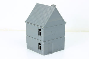 German Village House with Garage | 1/32 (54mm)–1/56 (28mm) Diorama Terrain