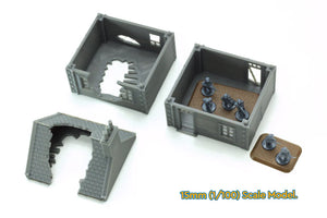 Normandy French House 7 (Volume 2) Destroyed | 1/32 (54mm)–1/56 (28mm) Diorama Terrain