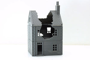 Normandy French House 7 (Volume 2) Destroyed | 1/32 (54mm)–1/56 (28mm) Diorama Terrain