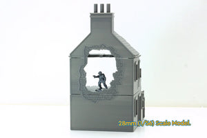 Normandy French House 5 (Volume 2) Destroyed | 1/32 (54mm)–1/56 (28mm) Diorama Terrain
