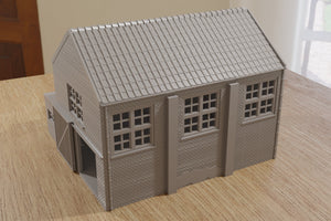 Industrial Factory Hall | 1/32 (54mm)–1/56 (28mm) Diorama Terrain