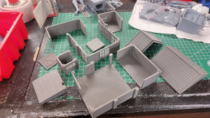 Industrial Factory Hall | 1/32 (54mm)–1/56 (28mm) Diorama Terrain