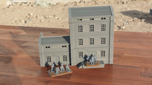 Industrial Building Mill | 1/32 (54mm)–1/56 (28mm) Diorama Terrain