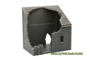 Normandy French Shed 1 (Volume 1) Destroyed | 1/32 (54mm)–1/56 (28mm) Diorama Terrain