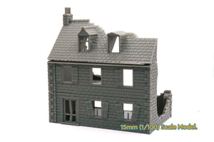 Normandy French Village Set (Volume 1) Destroyed | 1/32 (54mm)–1/56 (28mm) Diorama Terrain