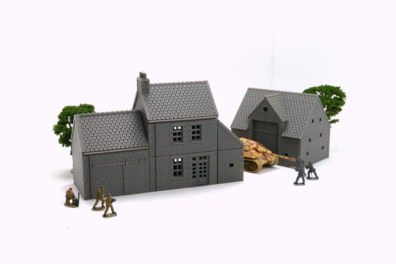 Normandy Farm Set (Bundle) | 1/32 (54mm)–1/56 (28mm) Diorama Terrain