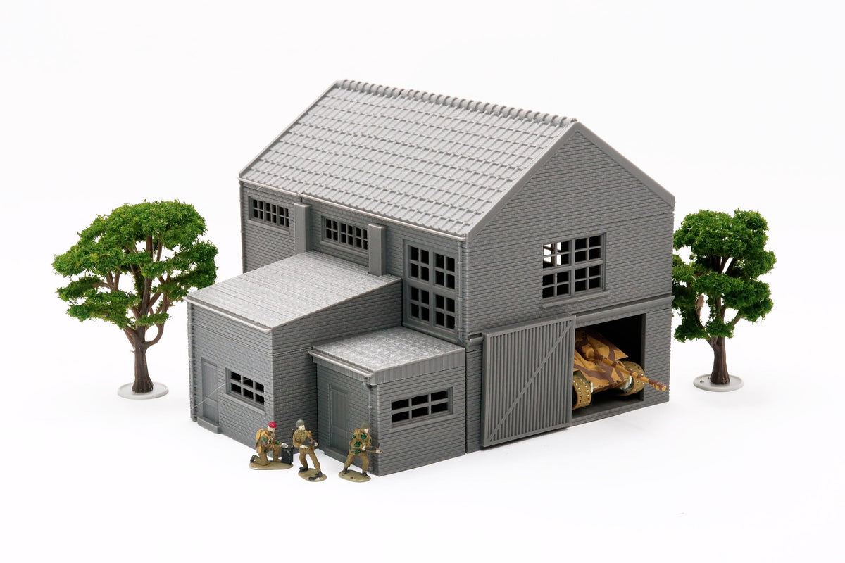 Industrial Factory Hall | 1/32 (54mm)–1/56 (28mm) Diorama Terrain