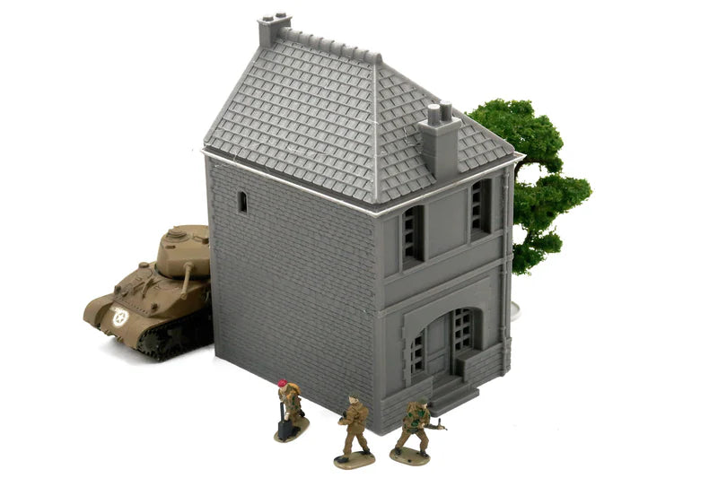 Normandy Row Houses V4 Cottage #1 | 1/32 (54mm)–1/56 (28mm) Diorama Terrain