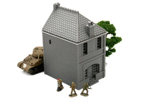 Normandy Row Houses V4 Cottage #1 | 1/32 (54mm)–1/56 (28mm) Diorama Terrain
