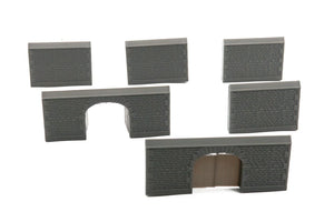 Normandy Town Walls with Gate - French Town V4 | 1/32 (54mm)–1/56 (28mm) Diorama Terrain