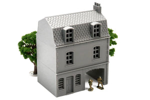 Normandy Row Houses V4 Cottage #3 | 1/32 (54mm)–1/56 (28mm) Diorama Terrain