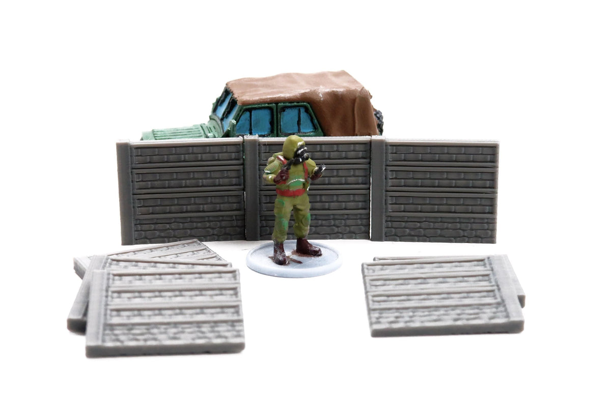 Ukrainian Village Concrete Walls | 1/32 (54mm)–1/56 (28mm) Diorama Terrain