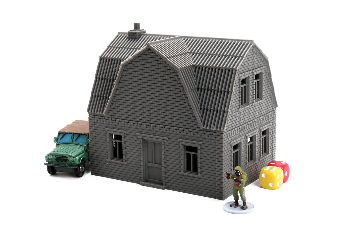 Ukrainian Village Suburban House 2 | 1/32 (54mm)–1/56 (28mm) Diorama Terrain