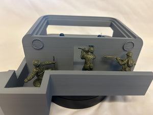 German (x2) Machinegun Bunker: WWII 1/32 Army Men Scale