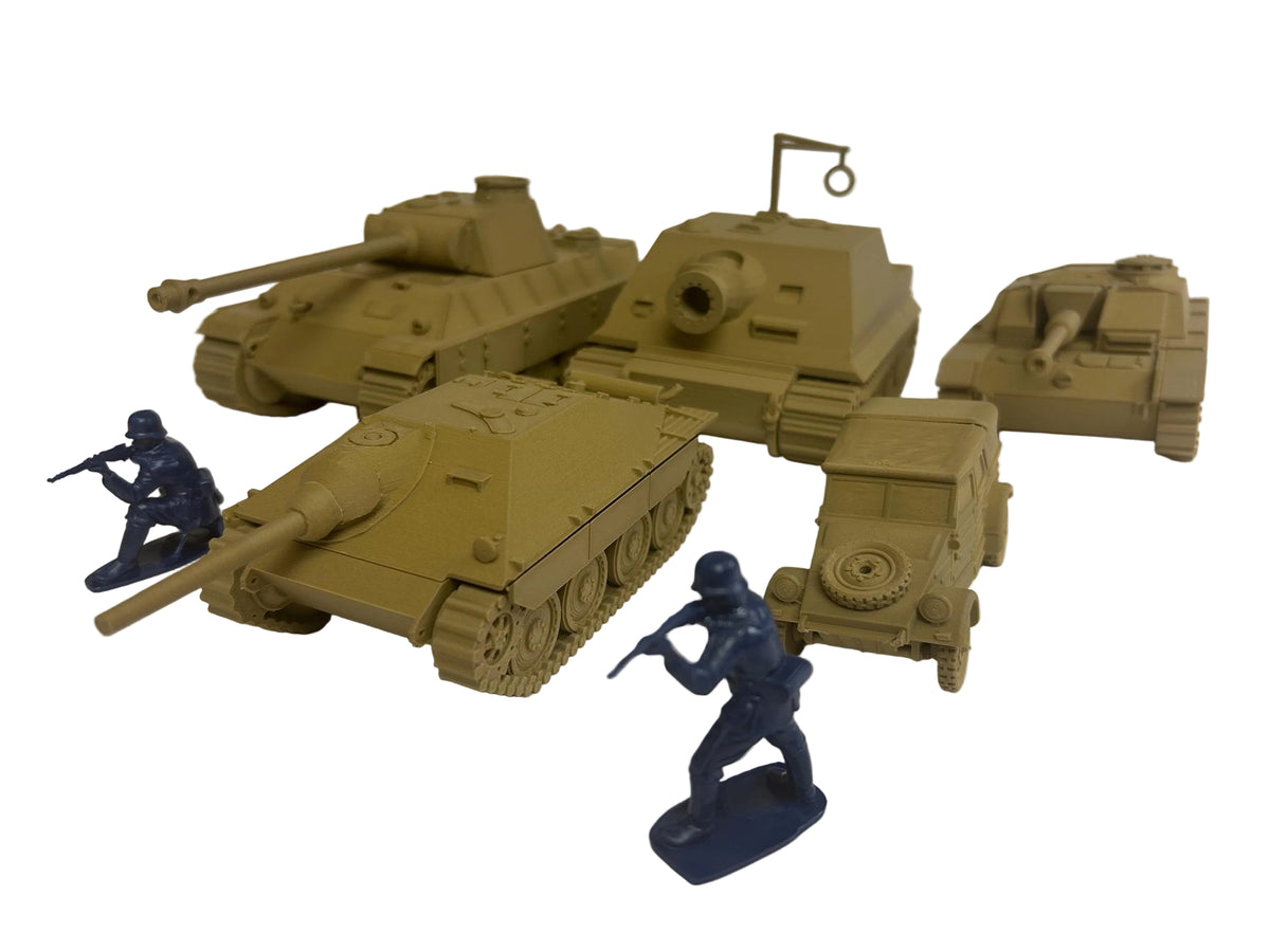 WWII (x5) German Vehicle Pack #1 | 1/32 (54mm)–1/56 (28mm) Scale Models