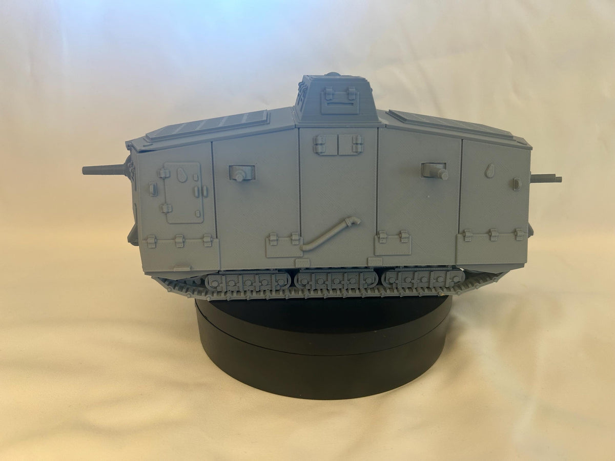 A7V — WWI German Tank | 1/32 (54mm)–1/56 (28mm) Scale Model