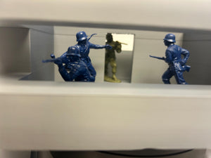 German (x2) Machinegun Bunker: WWII 1/32 Army Men Scale