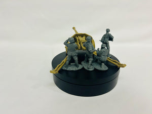 German (x2) WWII PAK 40 Casemate Bunker: 1/32 Army Men Scale
