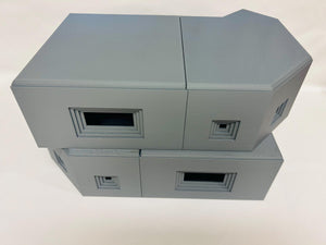 German (x2) WWII PAK 40 Casemate Bunker: 1/32 Army Men Scale