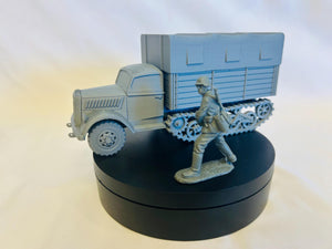 WWII (x2) German Vehicle Bundle #1 (Panzer 38t + Opel Blitz Maultier) | 1/32 (54mm)–1/56 (28mm) Scale Models