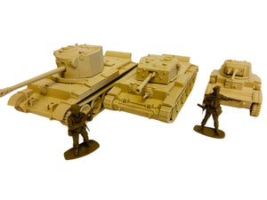 WWII (x3) British Vehicle Pack #3 | 1/32 (54mm)–1/56 (28mm) Scale Models