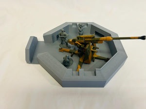 Flak 88 WWII German Bunker: 1/32 Army Men Scale