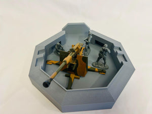 Flak 88 WWII German Bunker: 1/32 Army Men Scale