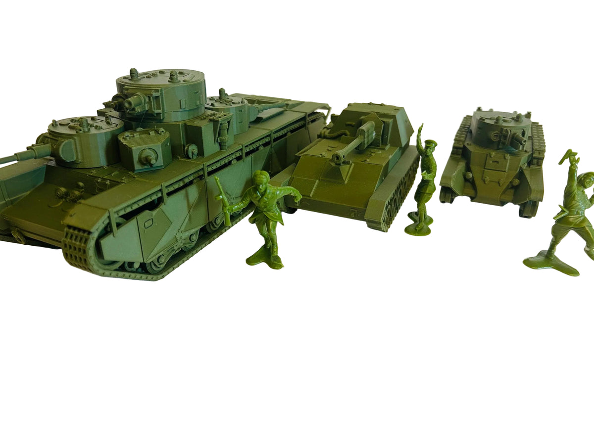 WWII (x3) Soviet Vehicle Pack #3 | 1/32 (54mm)–1/56 (28mm) Scale Models