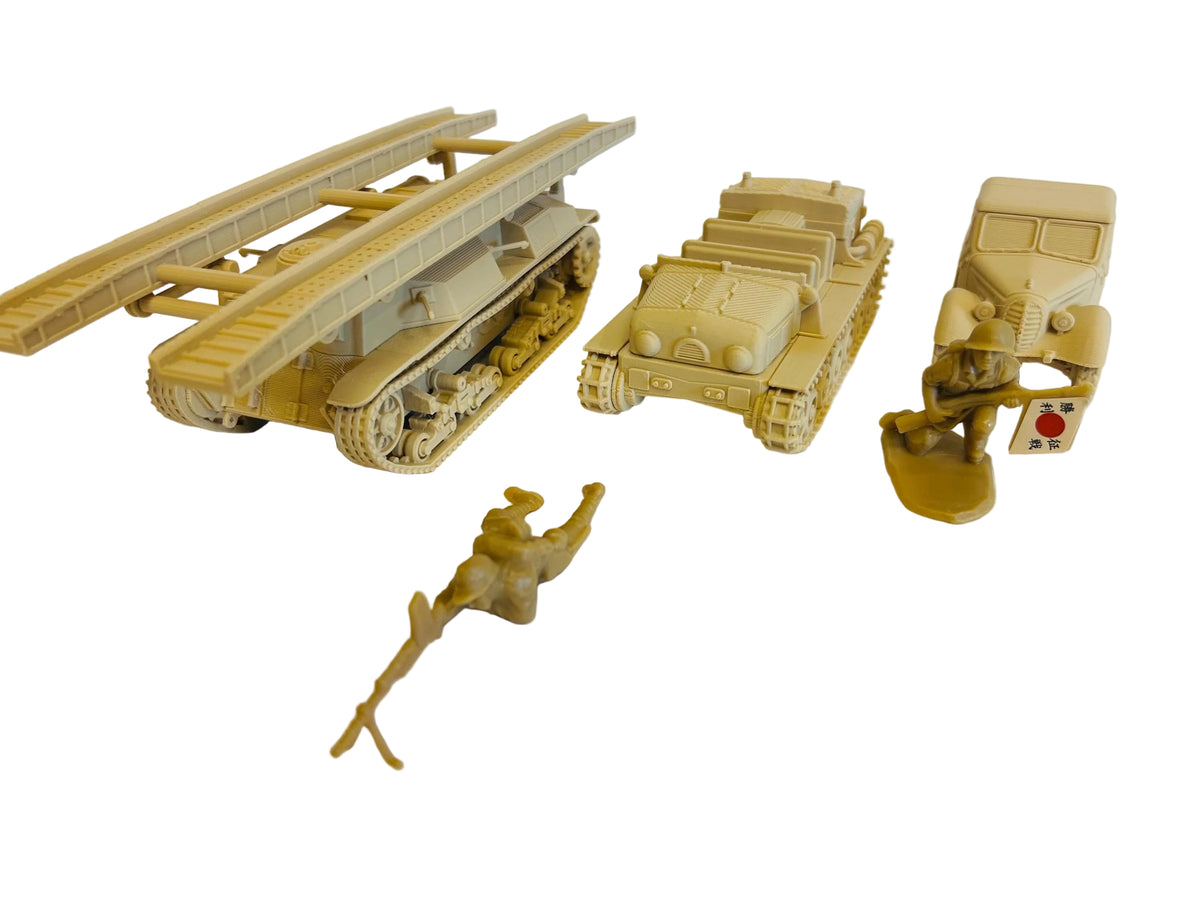 WWII (x3) Japanese Vehicle Pack #2 | 1/32 (54mm)–1/56 (28mm) Scale Models