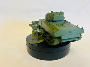 M4 Sherman Dozer — WWII American Tank | 1/32 (54mm)–1/56 (28mm) Scale Model