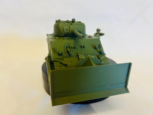 M4 Sherman Dozer — WWII American Tank | 1/32 (54mm)–1/56 (28mm) Scale Model