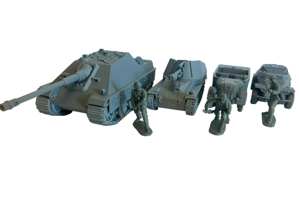 WWII (x4) German Vehicle Pack #4 | 1/32 (54mm)–1/56 (28mm) Scale Models