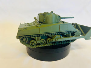 M4 Sherman Dozer — WWII American Tank | 1/32 (54mm)–1/56 (28mm) Scale Model