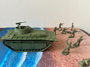 LVT(a)4 — WWII American Amphibious Tank | 1/32 (54mm)–1/56 (28mm) Scale Model