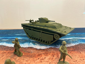 LVT(a)1 — WWII American Amphibious Tank | 1/32 (54mm)–1/56 (28mm) Scale Model
