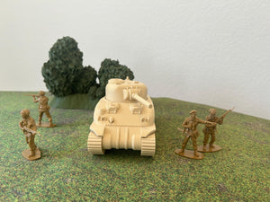 M1A1 Sherman — WWII British Tank | 1/32 (54mm)–1/56 (28mm) Scale Model