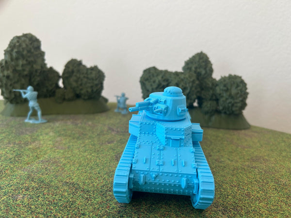 Char D1 — WWII French Tank | 1/32 (54mm)–1/56 (28mm) Scale Model