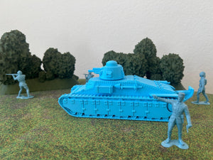 Char D1 — WWII French Tank | 1/32 (54mm)–1/56 (28mm) Scale Model
