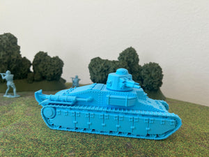 Char D1 — WWII French Tank | 1/32 (54mm)–1/56 (28mm) Scale Model