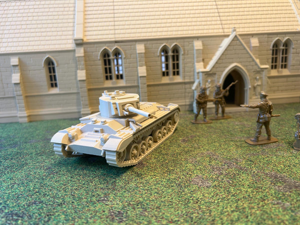 Valentine Mk II — WWII British Tank | 1/32 (54mm)–1/56 (28mm) Scale Model