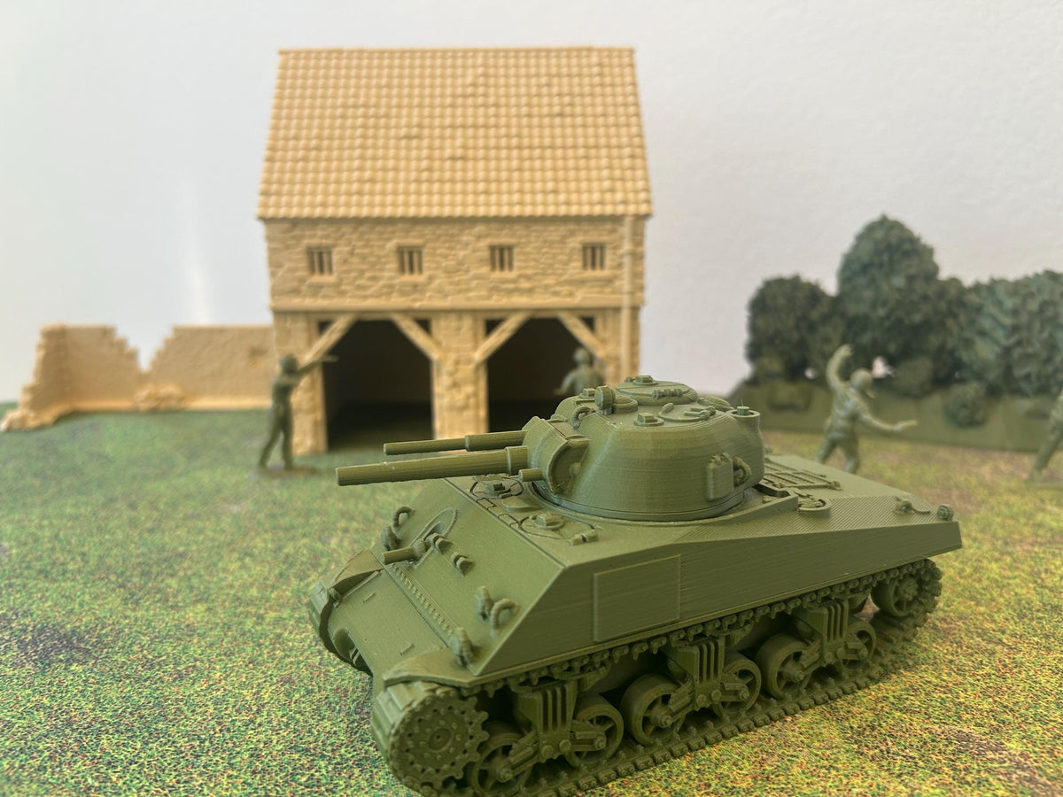 M4 Sherman Zippo — WWII American Tank | 1/32 (54mm)–1/56 (28mm) Scale Model