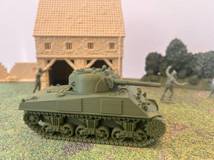 M4 Sherman Zippo — WWII American Tank | 1/32 (54mm)–1/56 (28mm) Scale Model