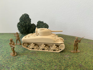 M1A1 Sherman — WWII British Tank | 1/32 (54mm)–1/56 (28mm) Scale Model
