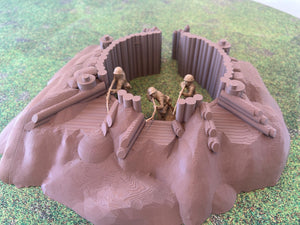 WWII Japanese Machinegun Bunker: 1/32 Army Men Scale